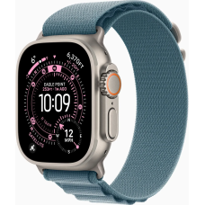 Смарт-годинник Apple Watch Ultra 3 GPS + Cellular 49mm Natural Tit. Case w. Light Blue Alpine Loop - Medium